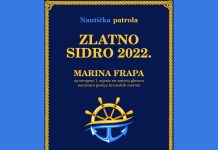 Zlatno sidro 2022 Marina Frapa priznanje