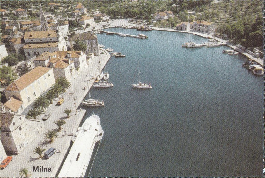 ACI marina Milna u vrijeme gradnje 1983. godine / Foto: ACI