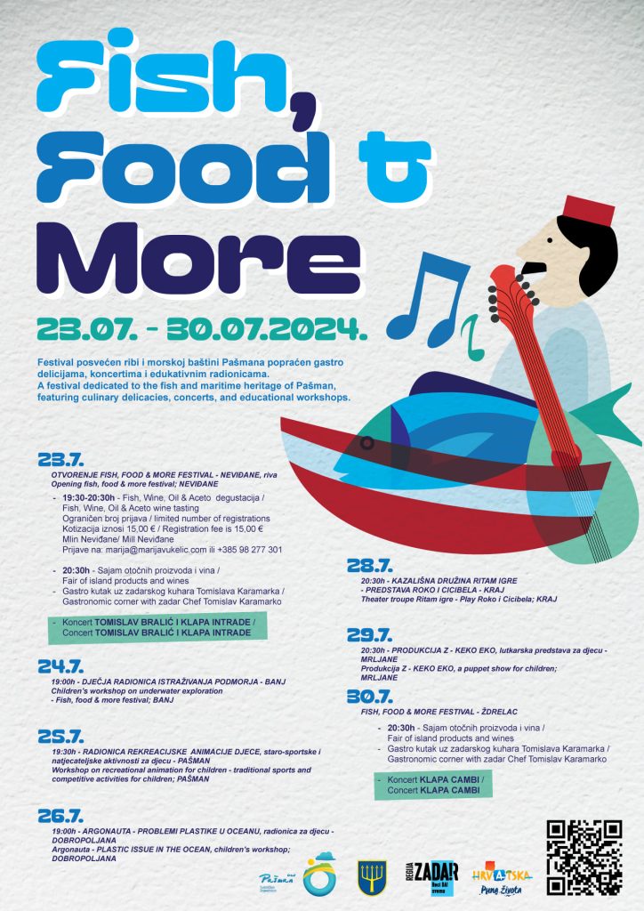 Fesrtival Fish, food and more na Pašmanu, program