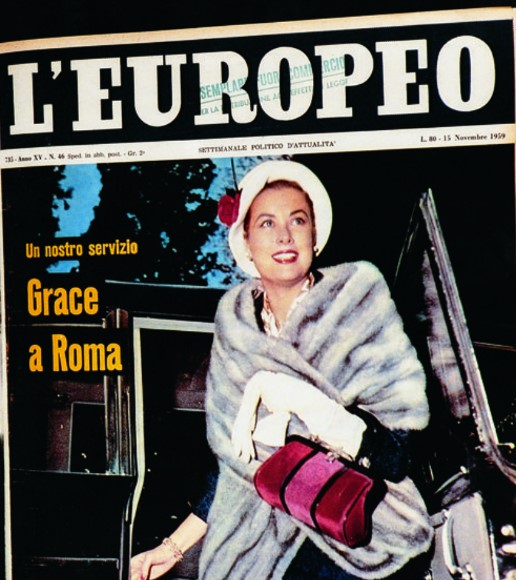 Grace Kelly s torbicom Roberte di Camerno na naslovnici magazina